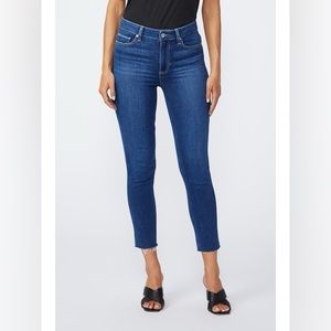 Paige Hoxton Raw Hem Ankle Jeans